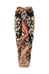 De La Falaise Cotton Silk Sarong / Black Arabesque